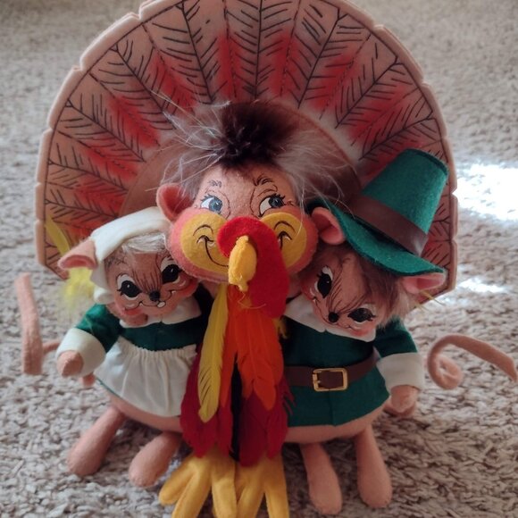 Annalee 12" Thanksgiving pilgrim turkey collectible doll - Ships fast! - Picture 1 of 3